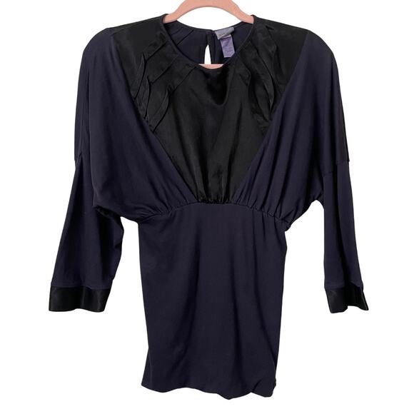 Vintage Diesel Top Womens Small Purple Knit Pleated Dolman Y2K 90s Fairy Grunge - Picture 1 of 11